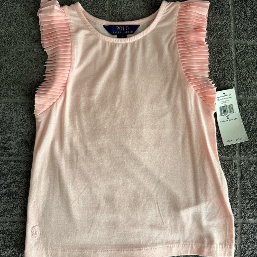 Polo by Ralph Lauren Light Pink Kids Tank Top